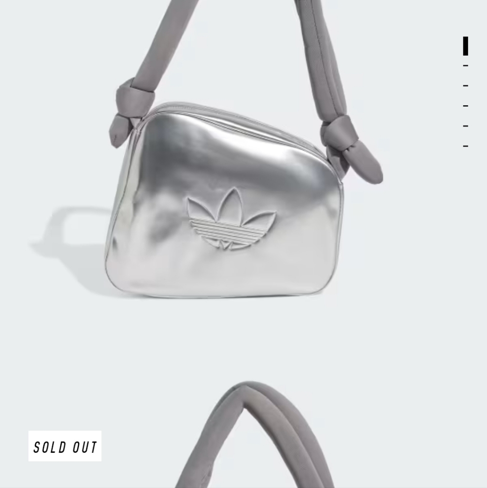 Adidas Silver Airline Bag